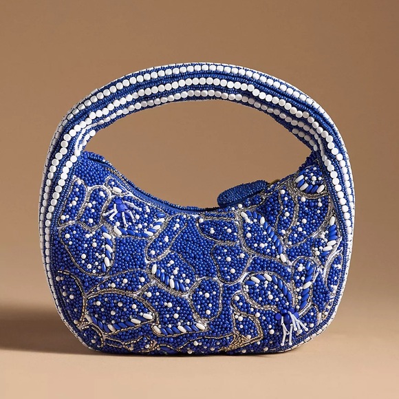 NWT The Tate Beaded Bag: Leaf Edition by Anthropologie - Picture 2 of 4